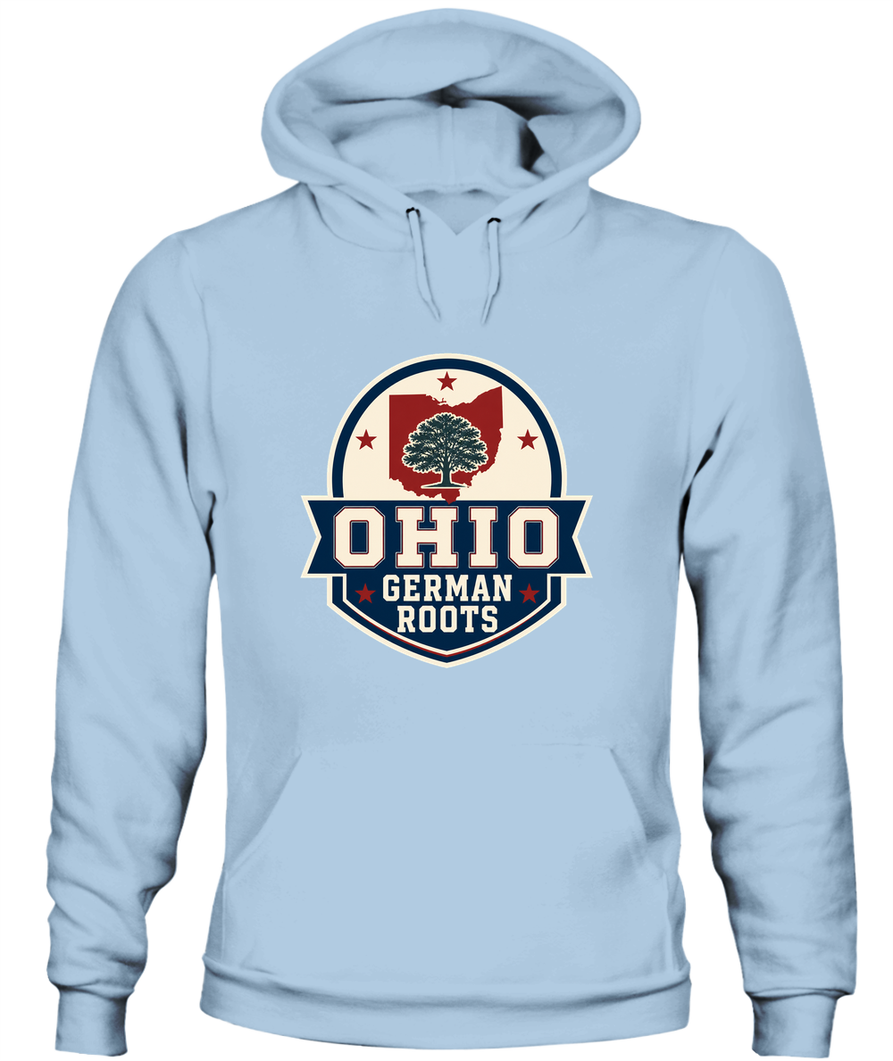 Ohio German Roots — Hoodie in Light Blue