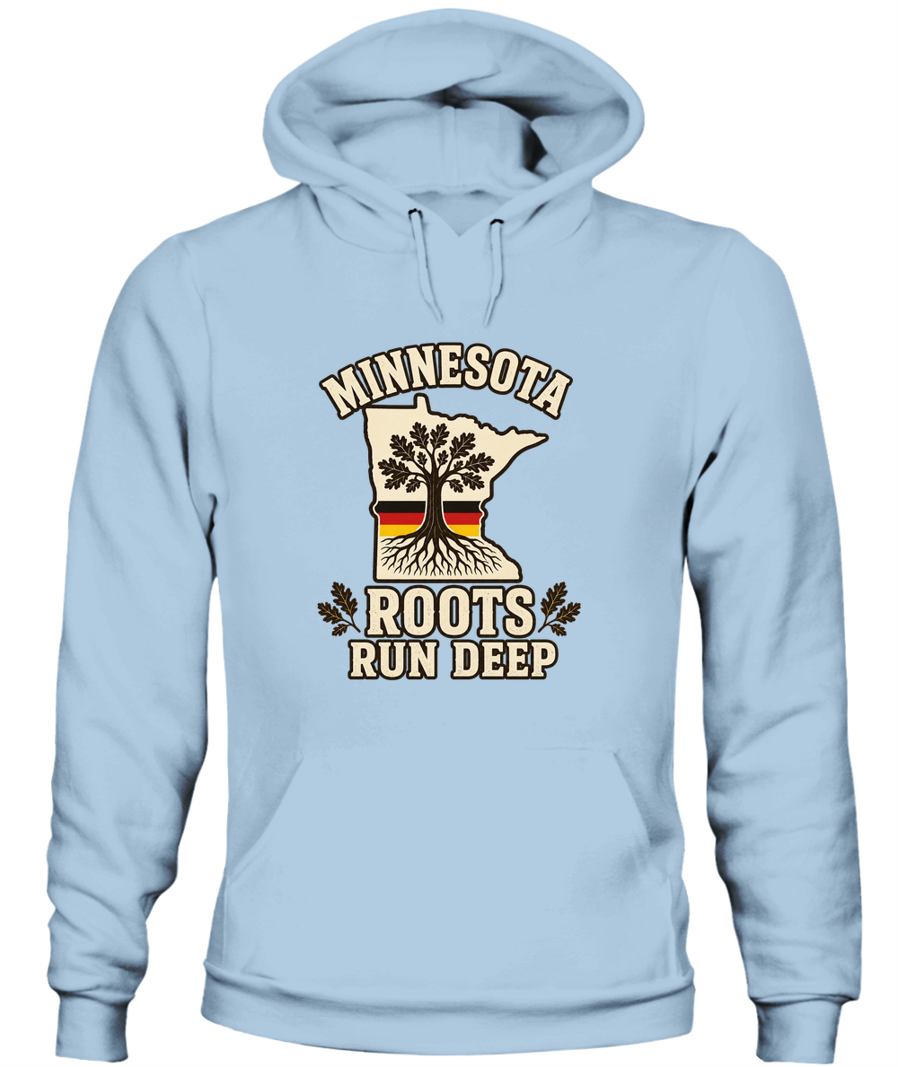 Minnesota Roots Run Deep — Hoodie in Light Blue