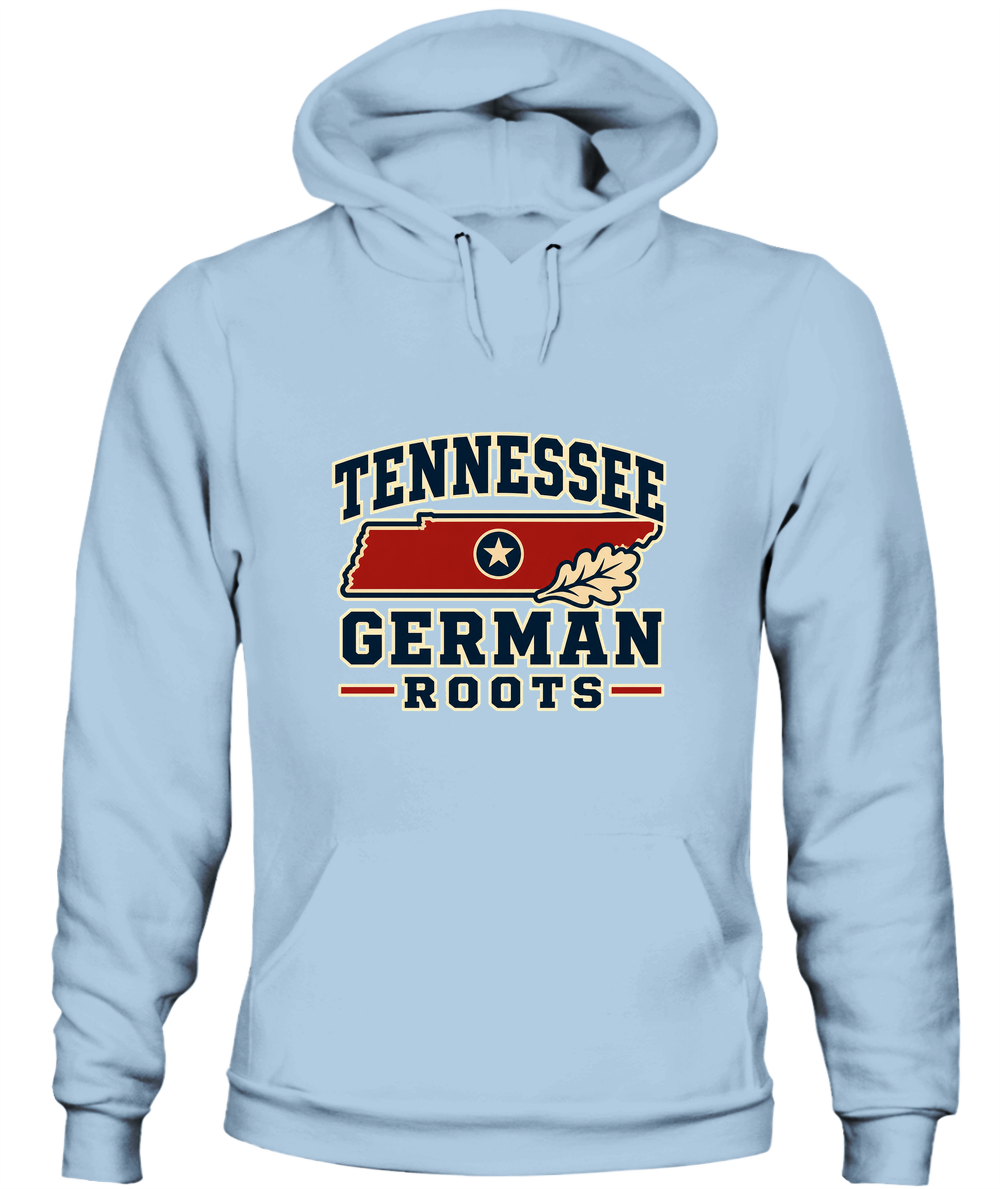 Tennessee German Roots — Hoodie in Light Blue
