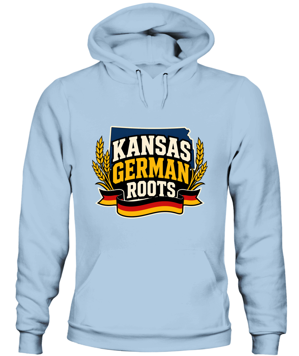 Kansas German Roots — Hoodie in Light Blue