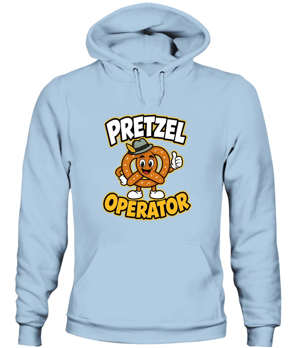 Pretzel Operator — Hoodie in Light Blue