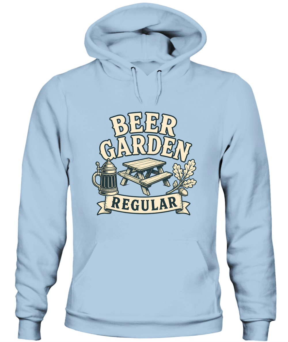 Beer Garden Regular — Hoodie in Light Blue