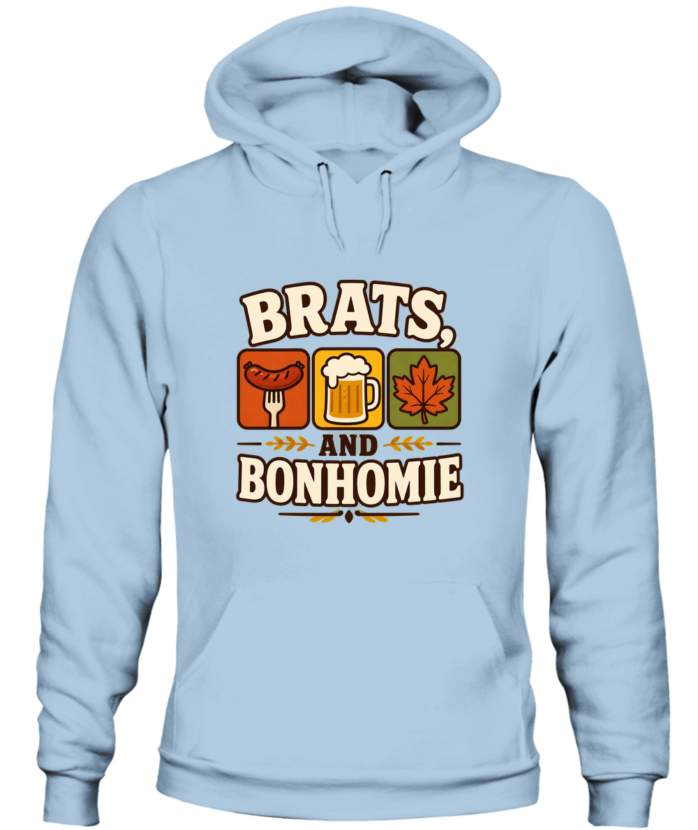 Brats And Bonhomie — Hoodie in Light Blue