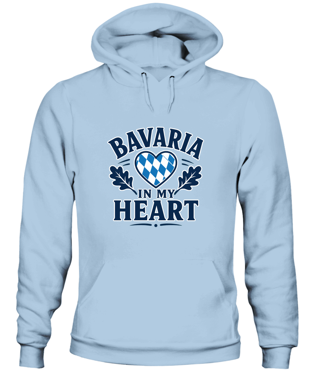 Bavaria In My Heart — Hoodie in Light Blue