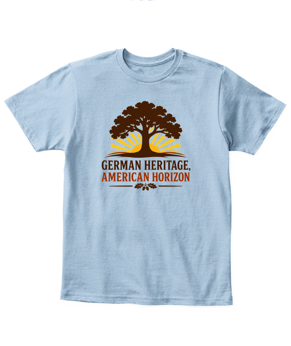 German Heritage, American Horizon — Kid's T Shirt in Light Blue
