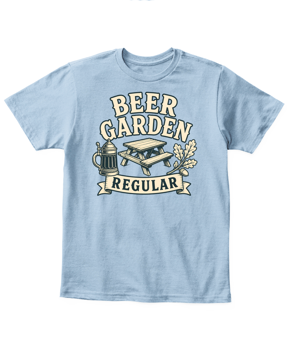 Beer Garden Regular — Kid's T Shirt in Light Blue