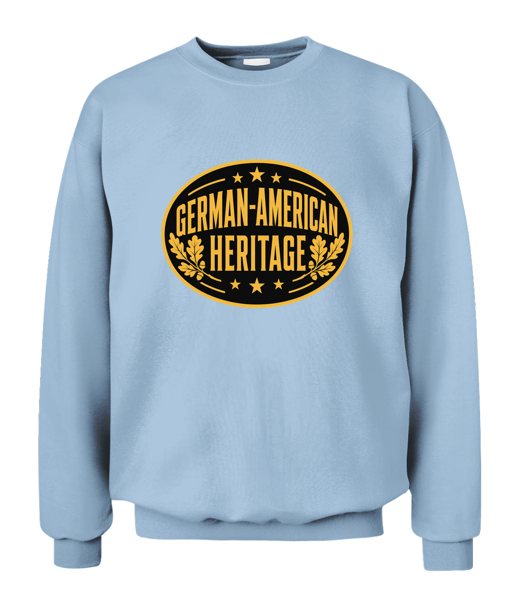 German-American Heritage — Sweatshirt in Light Blue