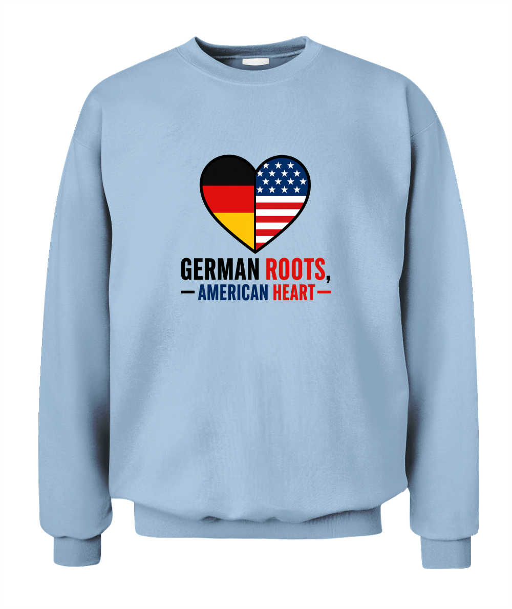 German Roots, American Heart — Sweatshirt in Light Blue