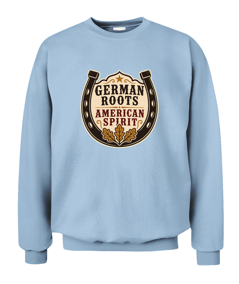 German Roots, American Spirit — Sweatshirt in Light Blue
