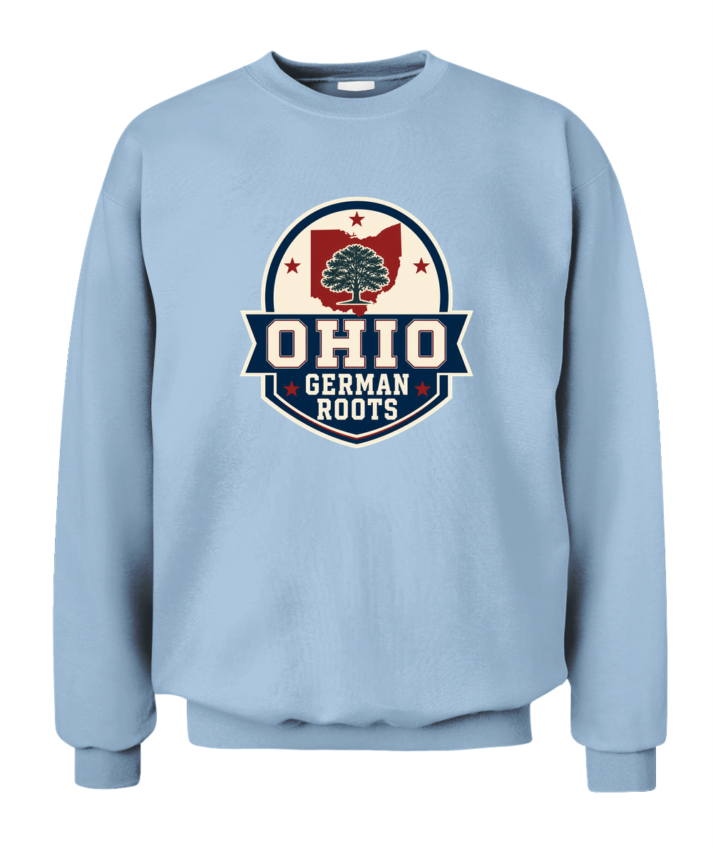 Ohio German Roots — Sweatshirt in Light Blue