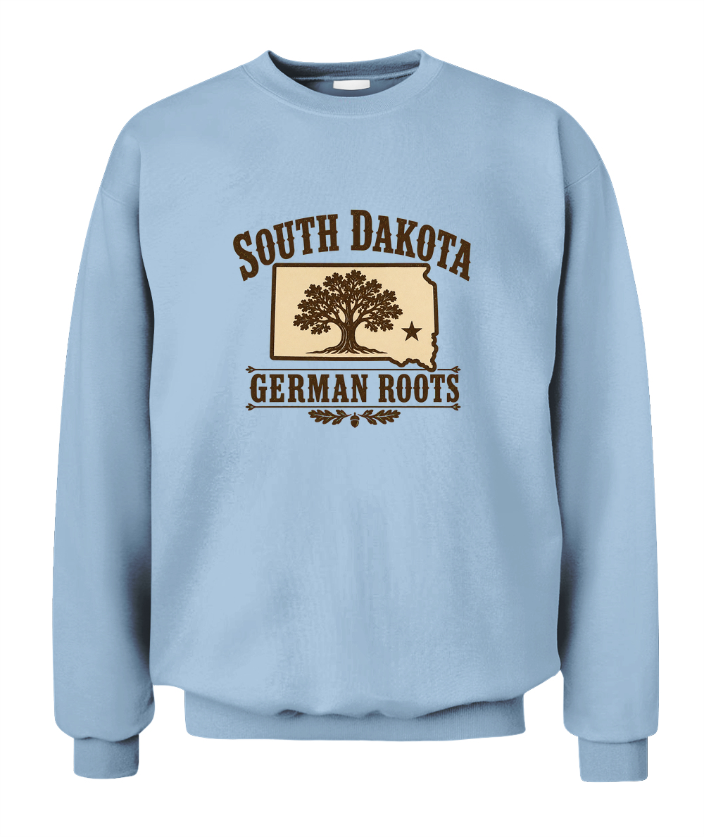 South Dakota German Roots — Sweatshirt in Light Blue