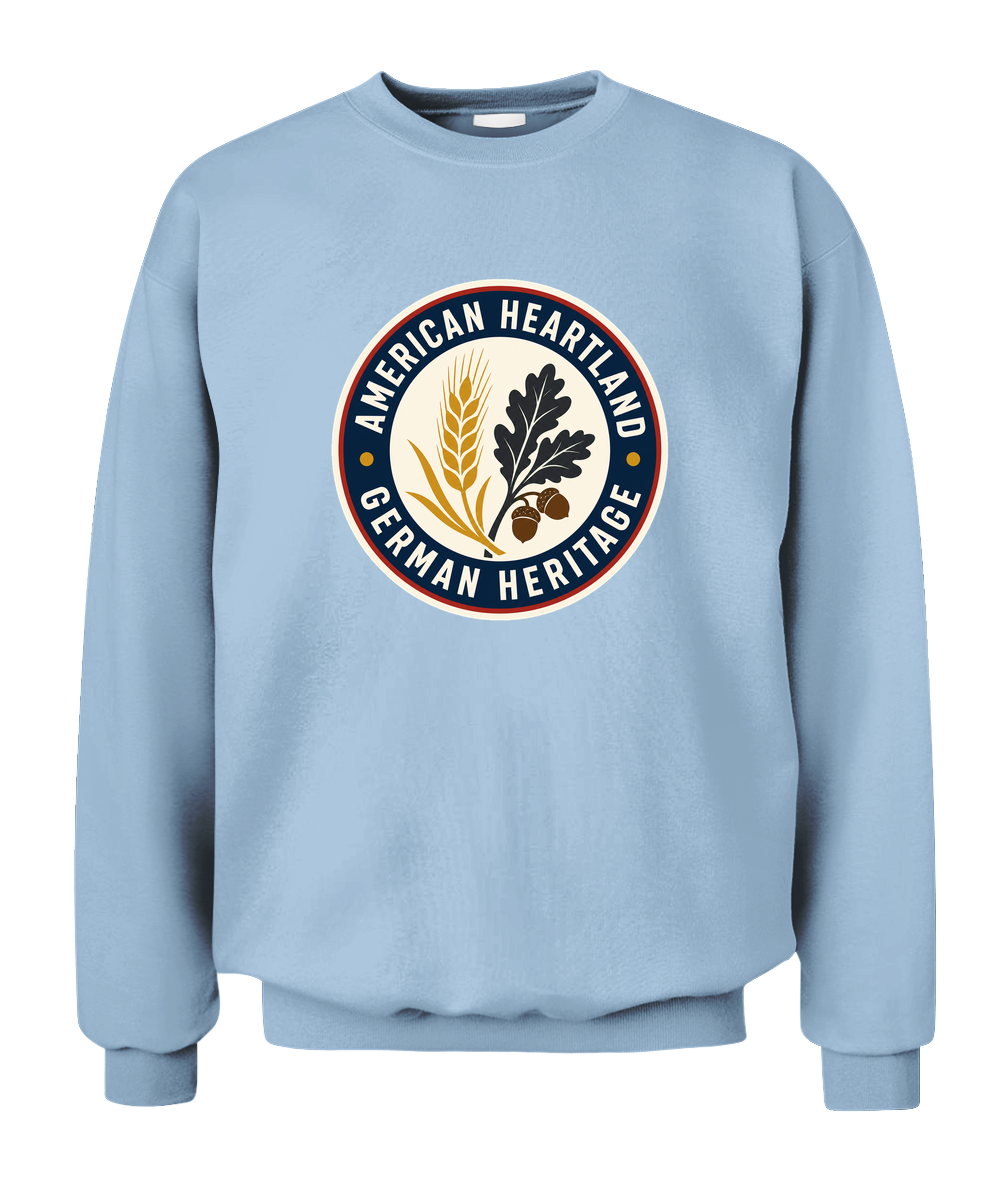 American Heartland, German Heritage — Sweatshirt in Light Blue