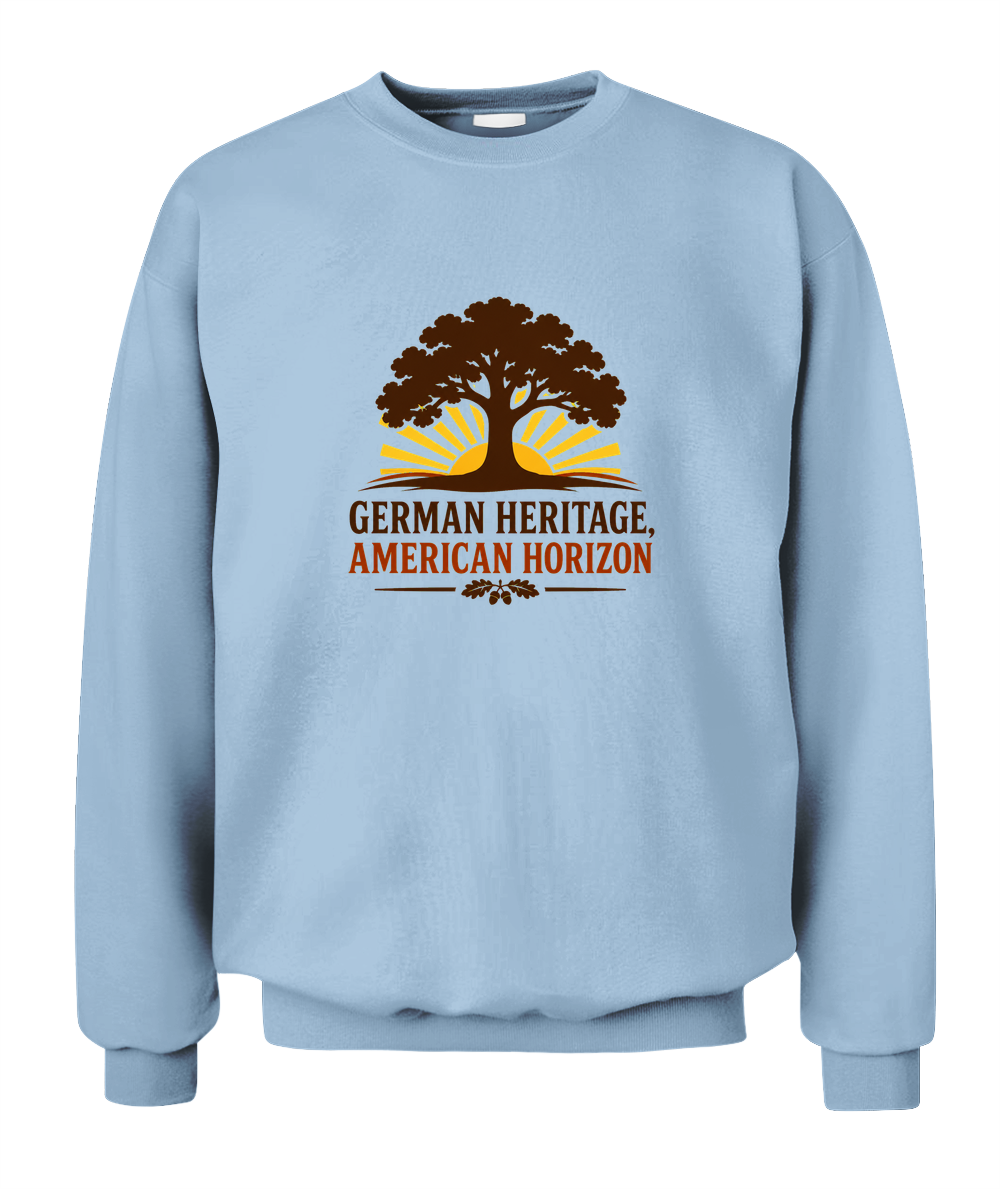 German Heritage, American Horizon — Sweatshirt in Light Blue