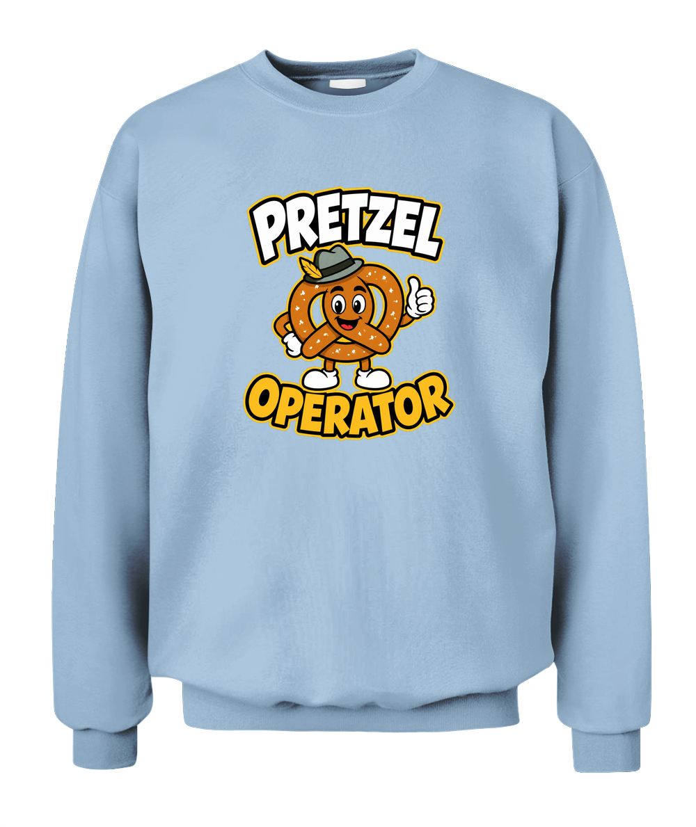 Pretzel Operator — Sweatshirt in Light Blue