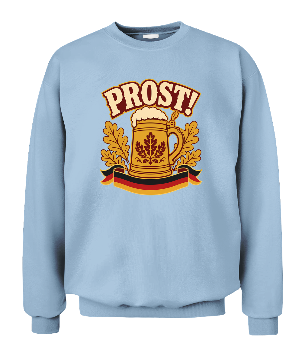 Prost! — Sweatshirt in Light Blue