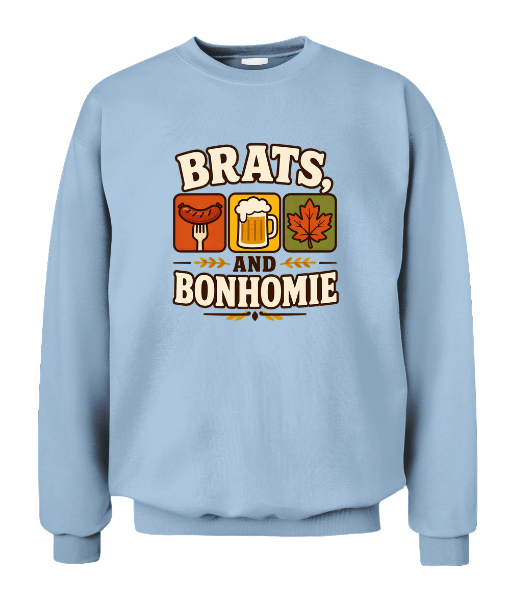 Brats And Bonhomie — Sweatshirt in Light Blue