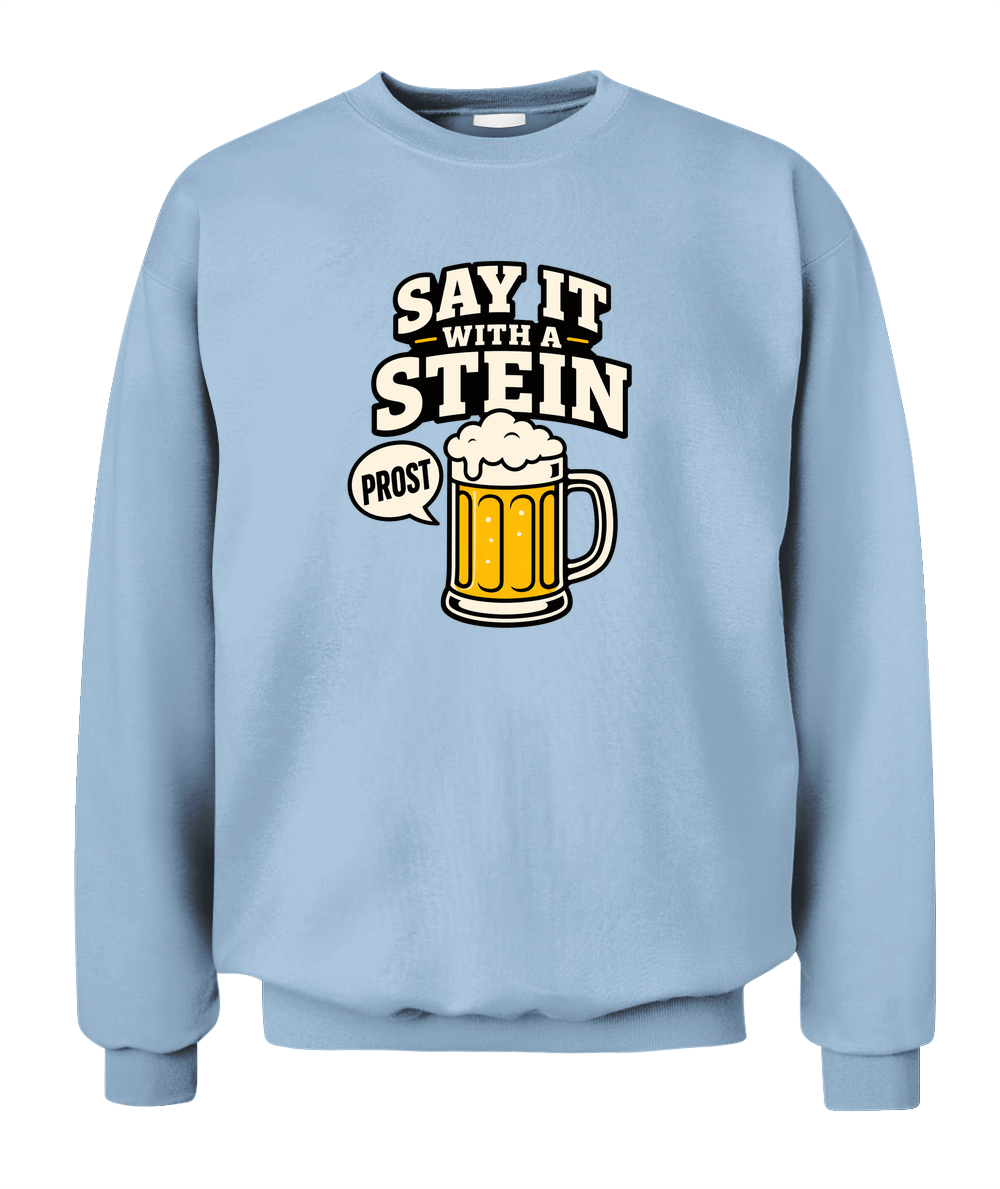 Say It With A Stein — Sweatshirt in Light Blue