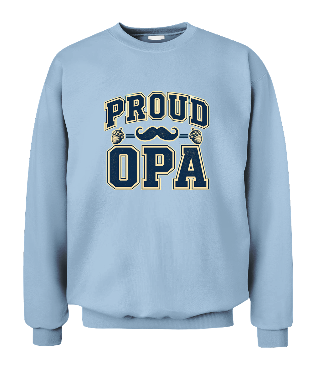 Proud Opa — Sweatshirt in Light Blue