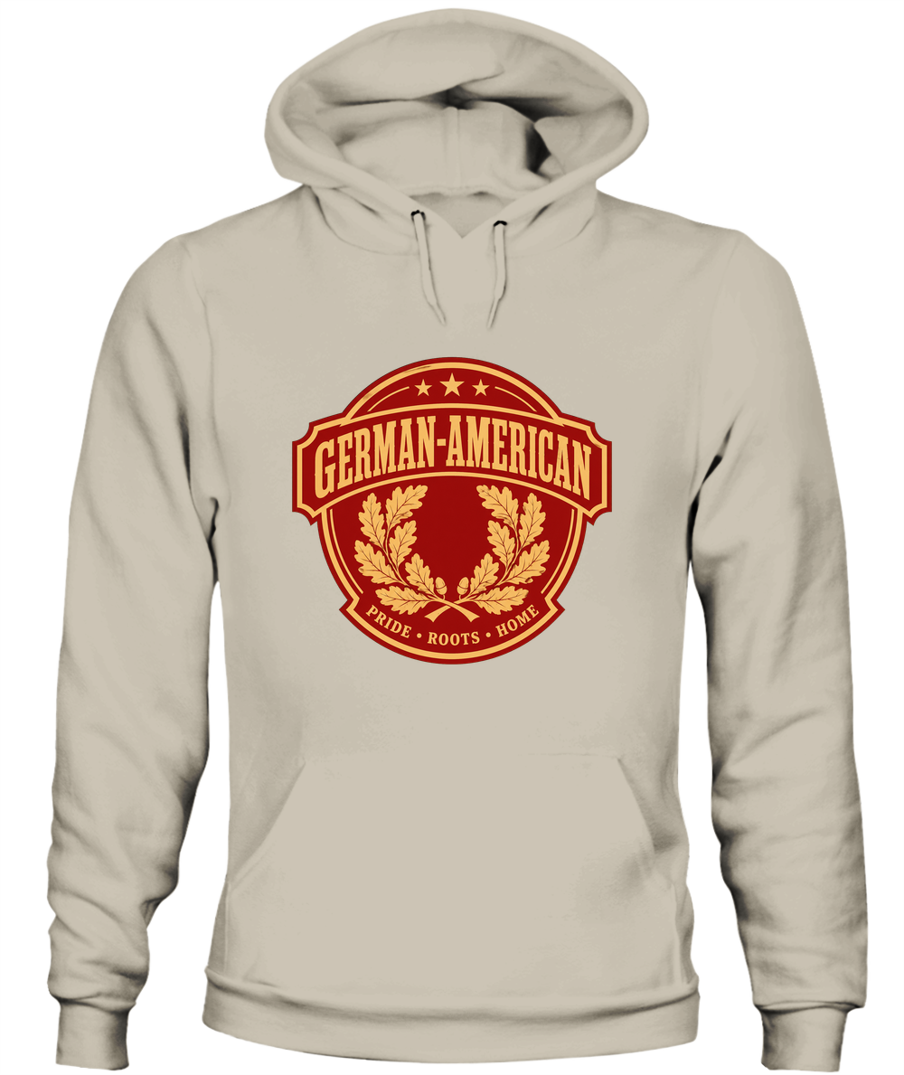 German-American Pride, Roots & Home — Hoodie in Sand