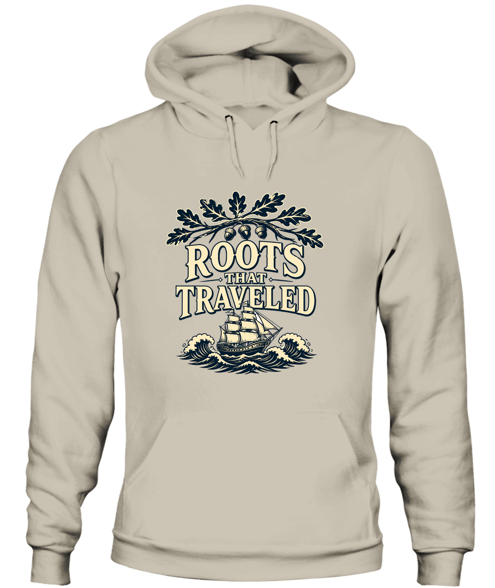 Roots That Traveled — Hoodie in Sand