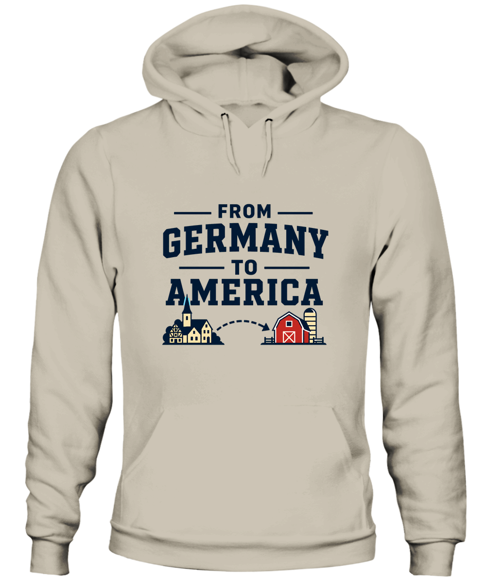 From Germany To America — Hoodie in Sand