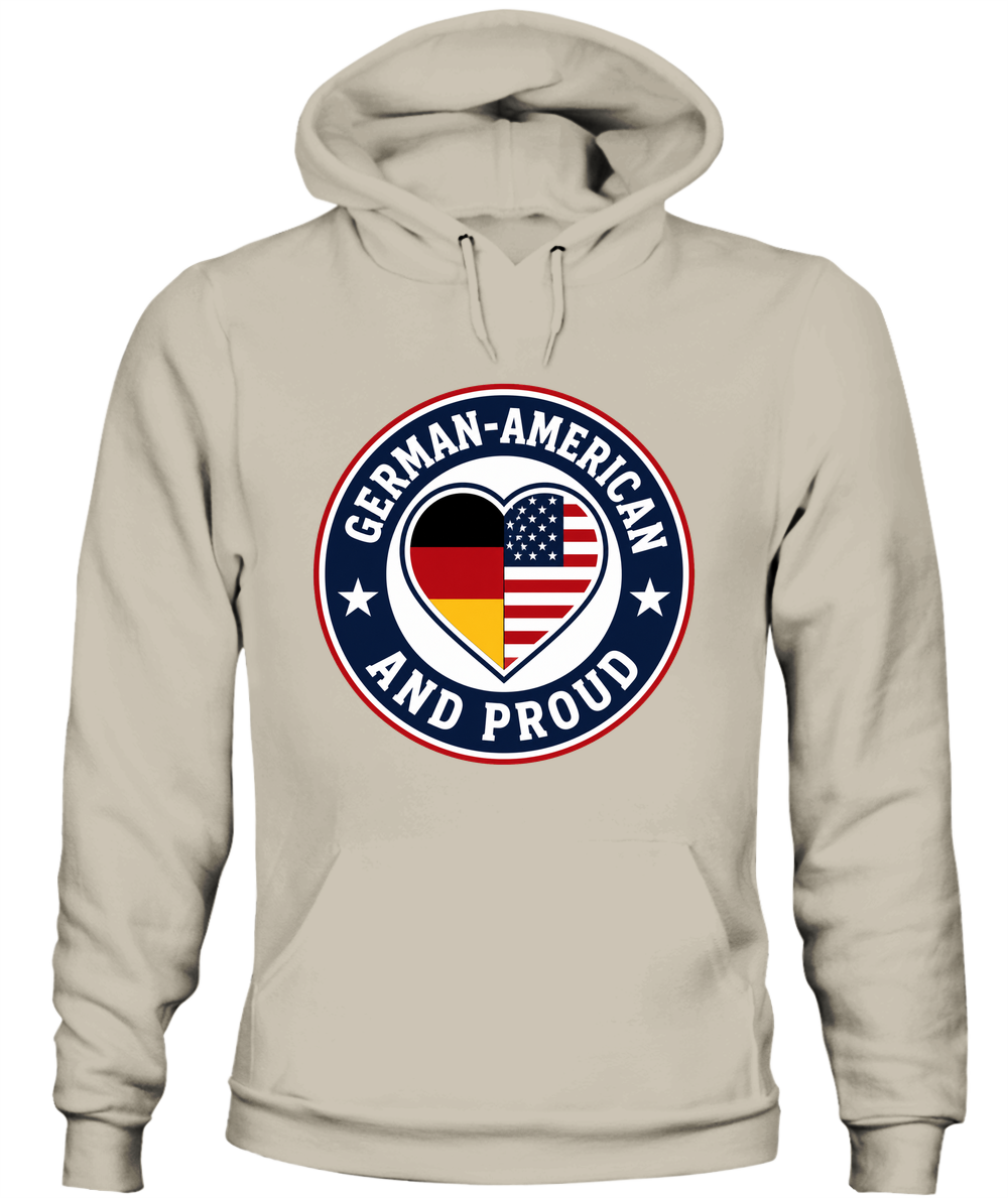 German-American And Proud — Hoodie in Sand