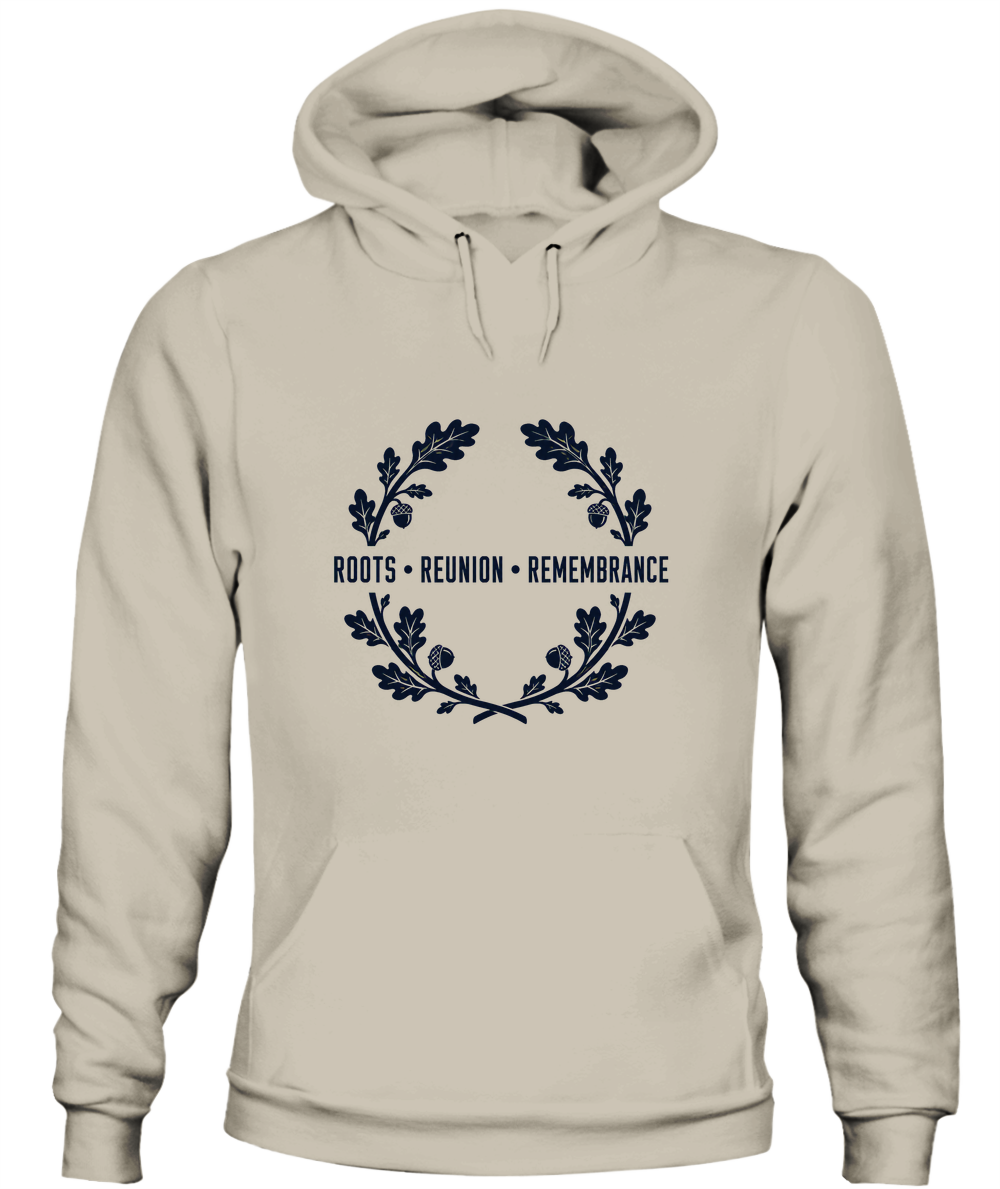 Roots, Reunion, Remembrance — Hoodie in Sand
