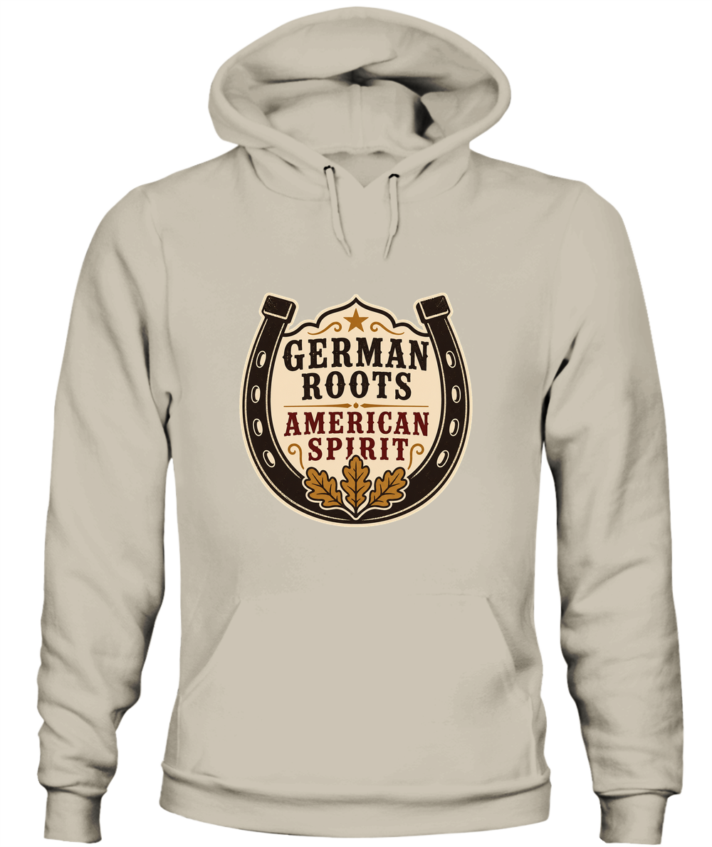German Roots, American Spirit — Hoodie in Sand