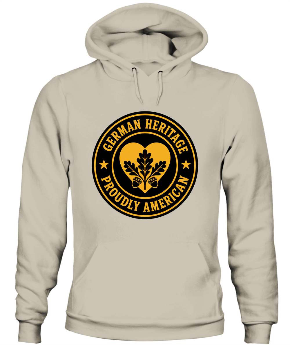 German Heritage, Proudly American — Hoodie in Sand