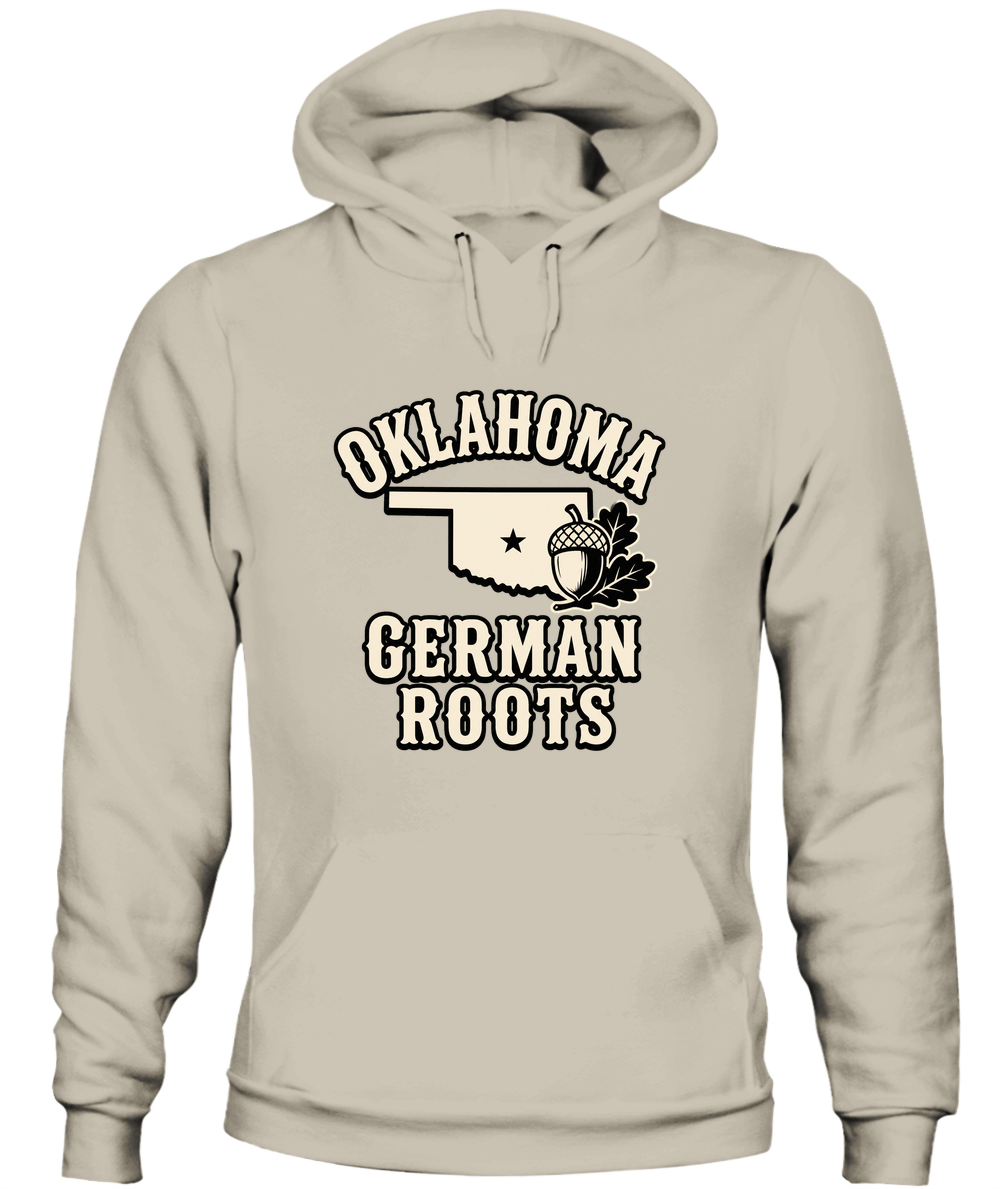 Oklahoma German Roots — Hoodie in Sand