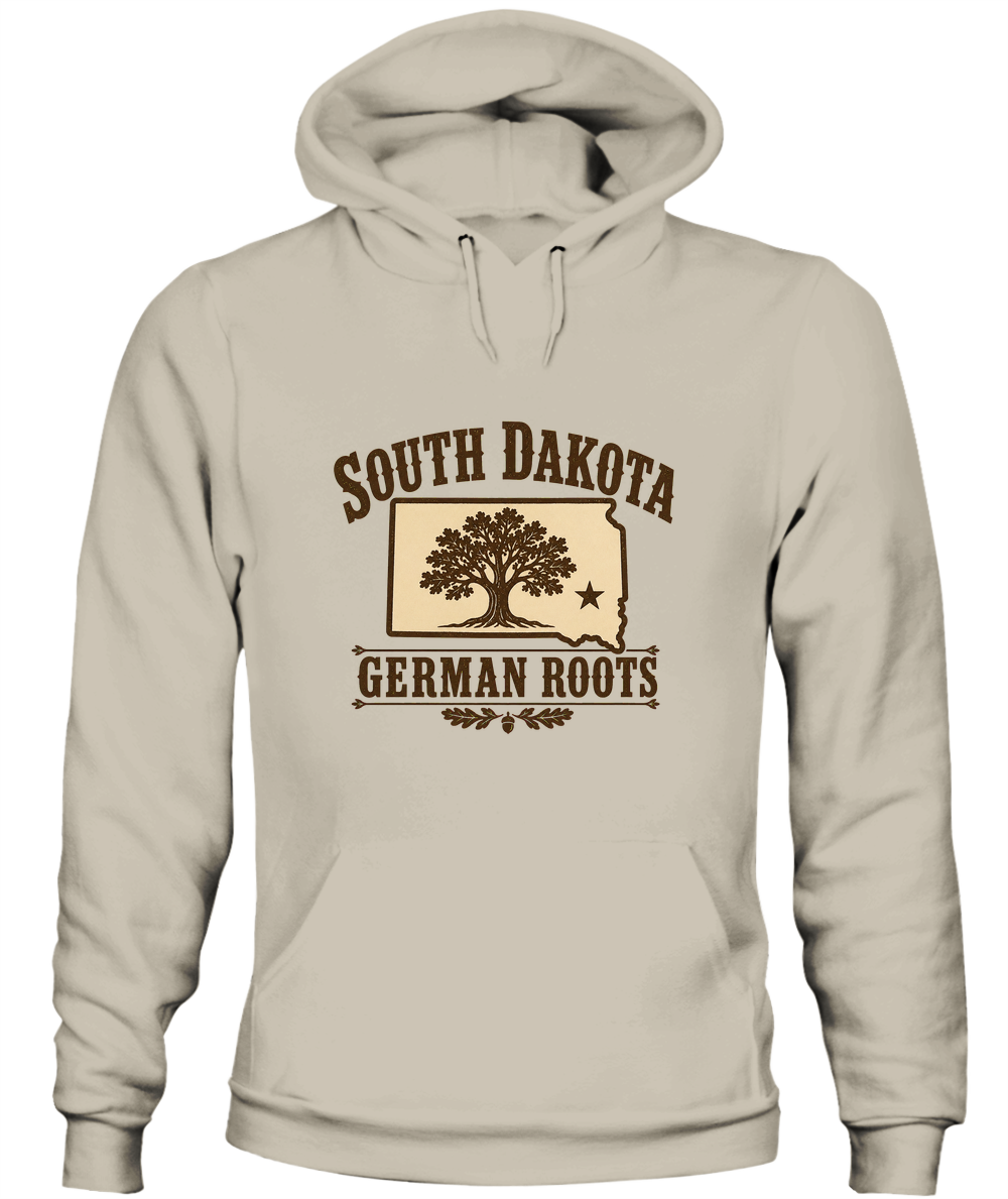 South Dakota German Roots — Hoodie in Sand