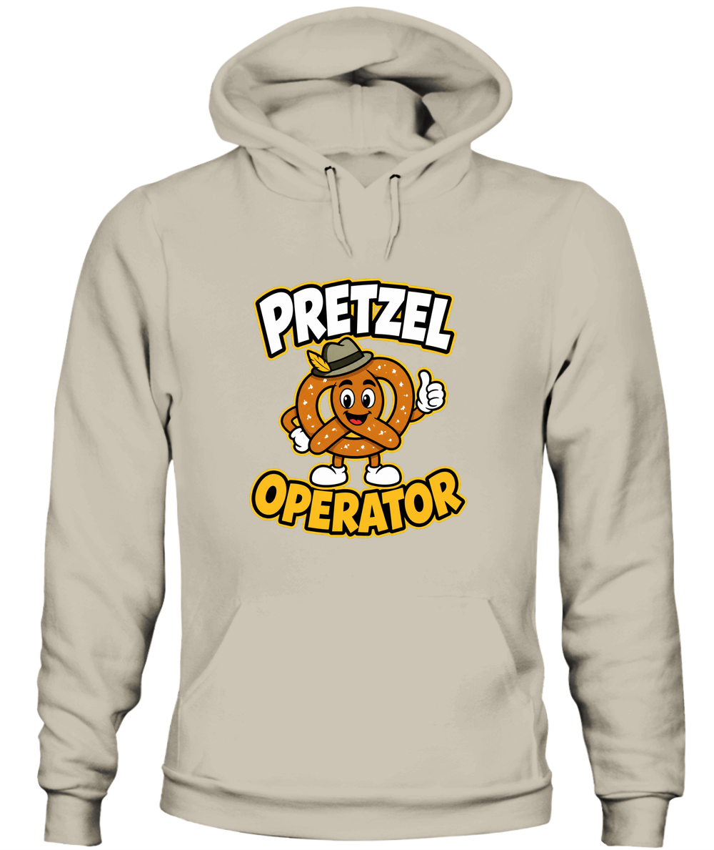 Pretzel Operator — Hoodie in Sand