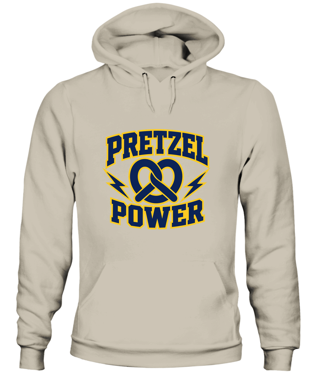 Pretzel Power — Hoodie in Sand