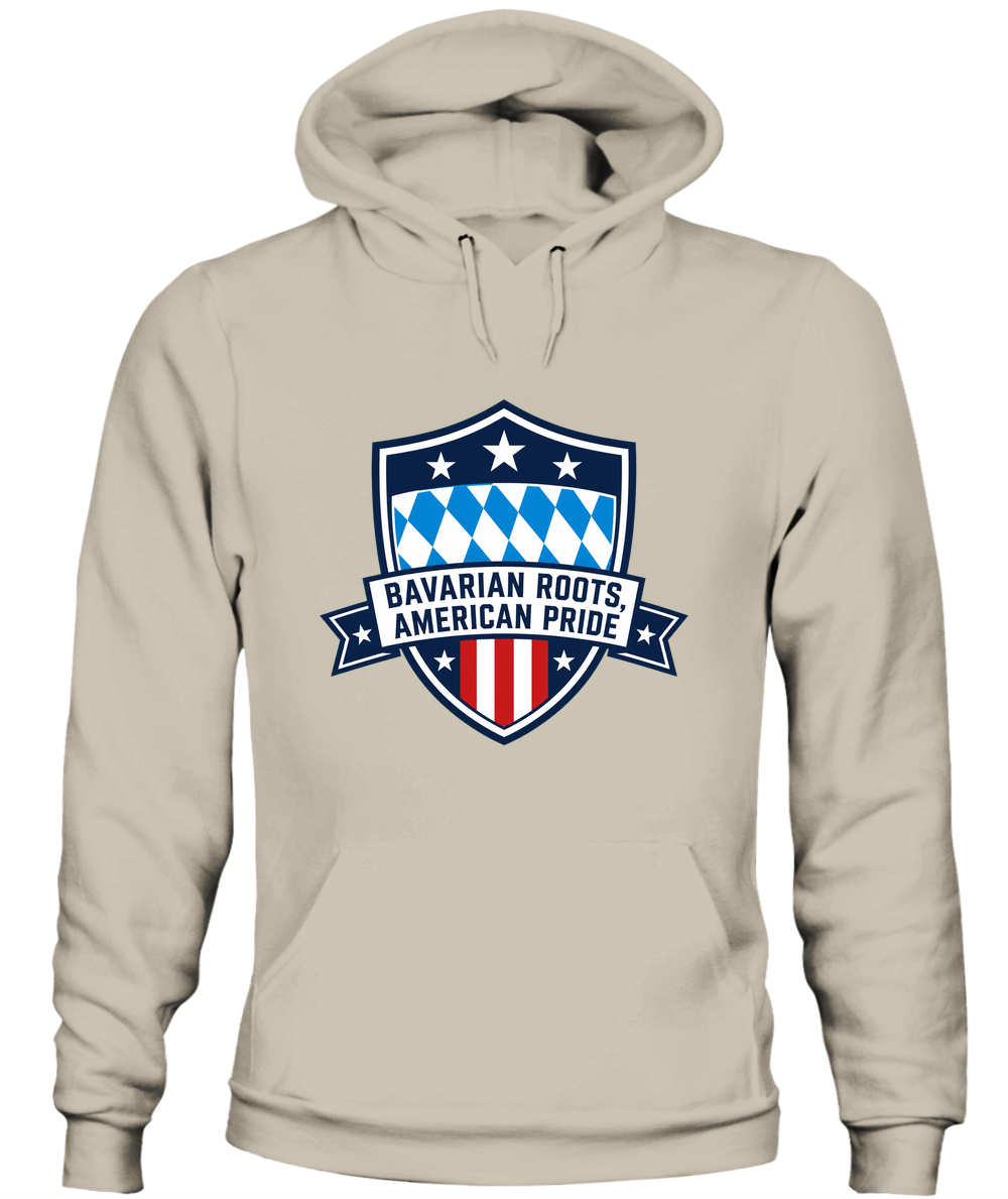Bavarian Roots, American Pride — Hoodie in Sand