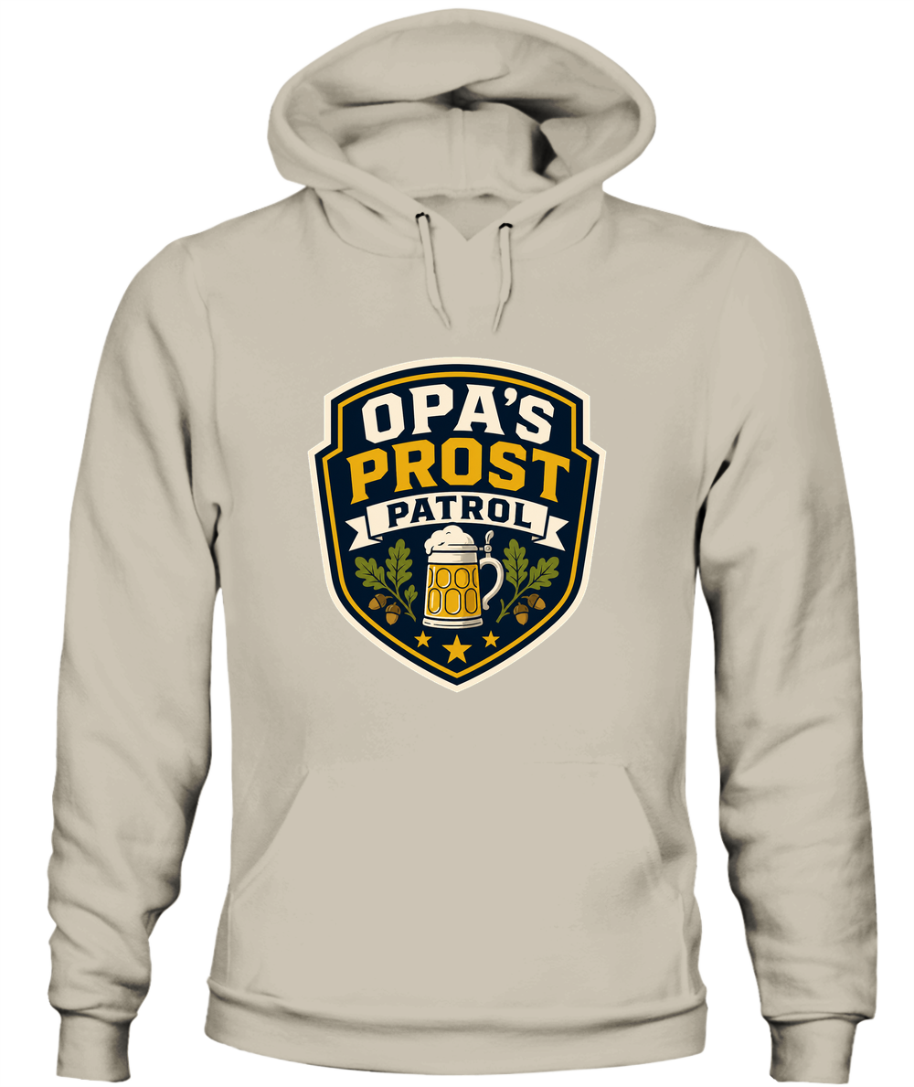 Opa's Prost Patrol — Hoodie in Sand