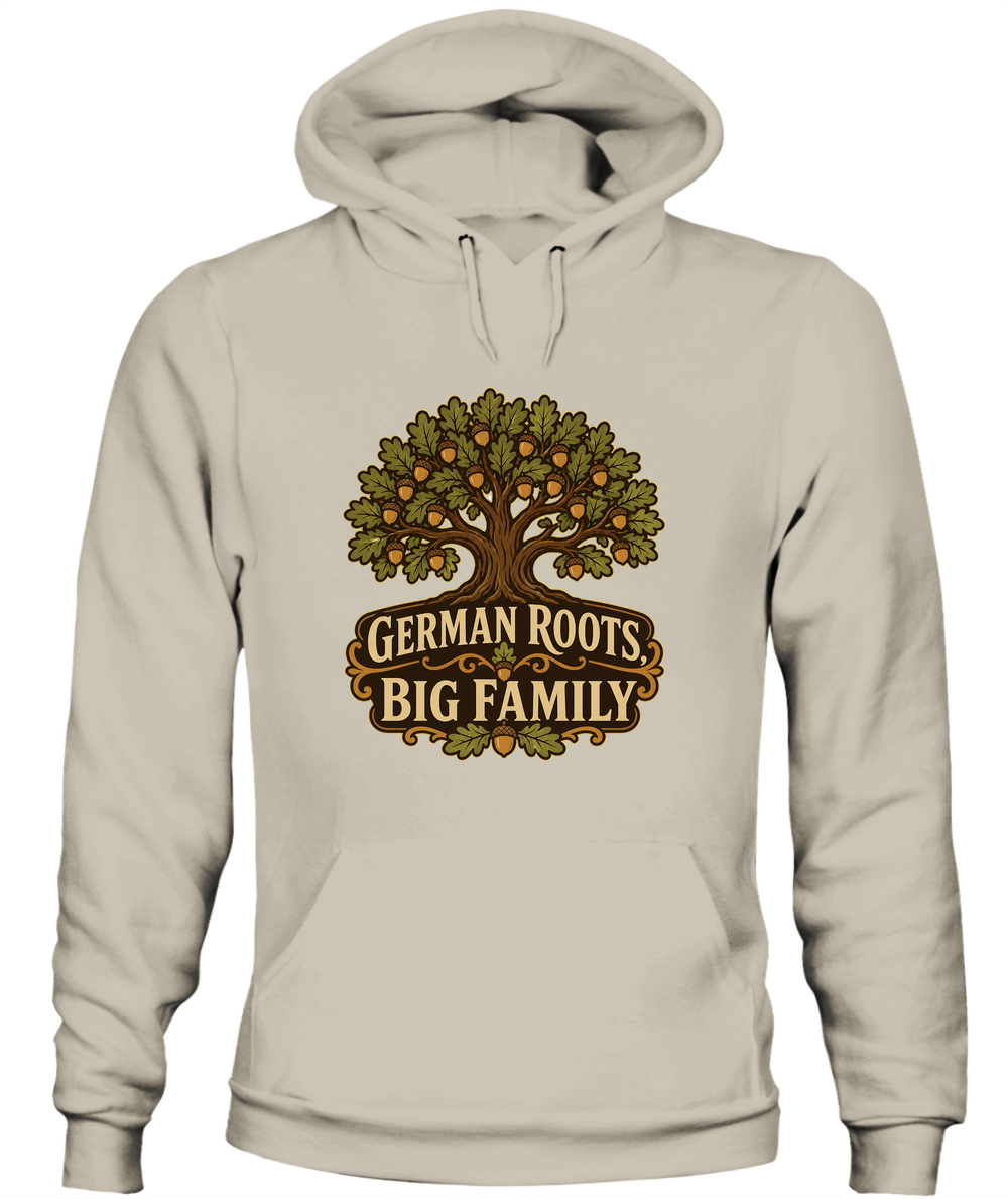 German Roots, Big Family — Hoodie in Sand