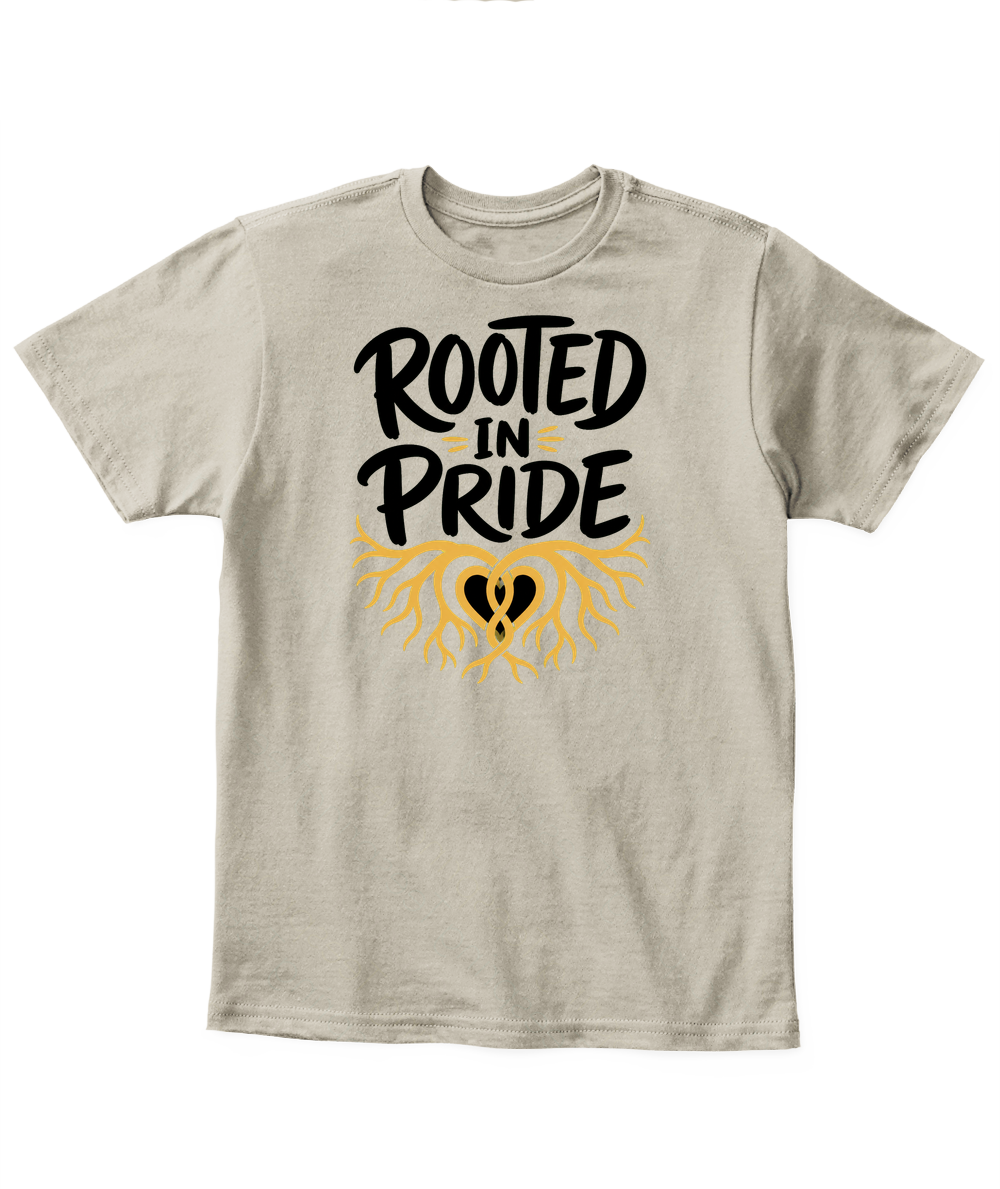Rooted In Pride — Kid's T Shirt in Sand