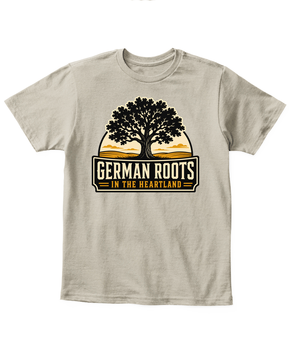 German Roots In The Heartland — Kid's T Shirt in Sand