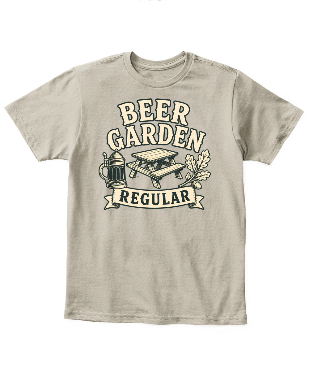 Beer Garden Regular — Kid's T Shirt in Sand