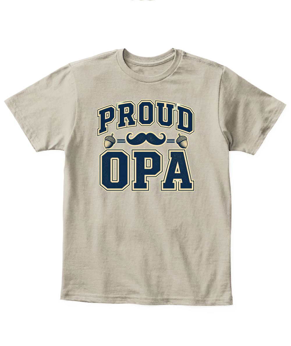 Proud Opa — Kid's T Shirt in Sand