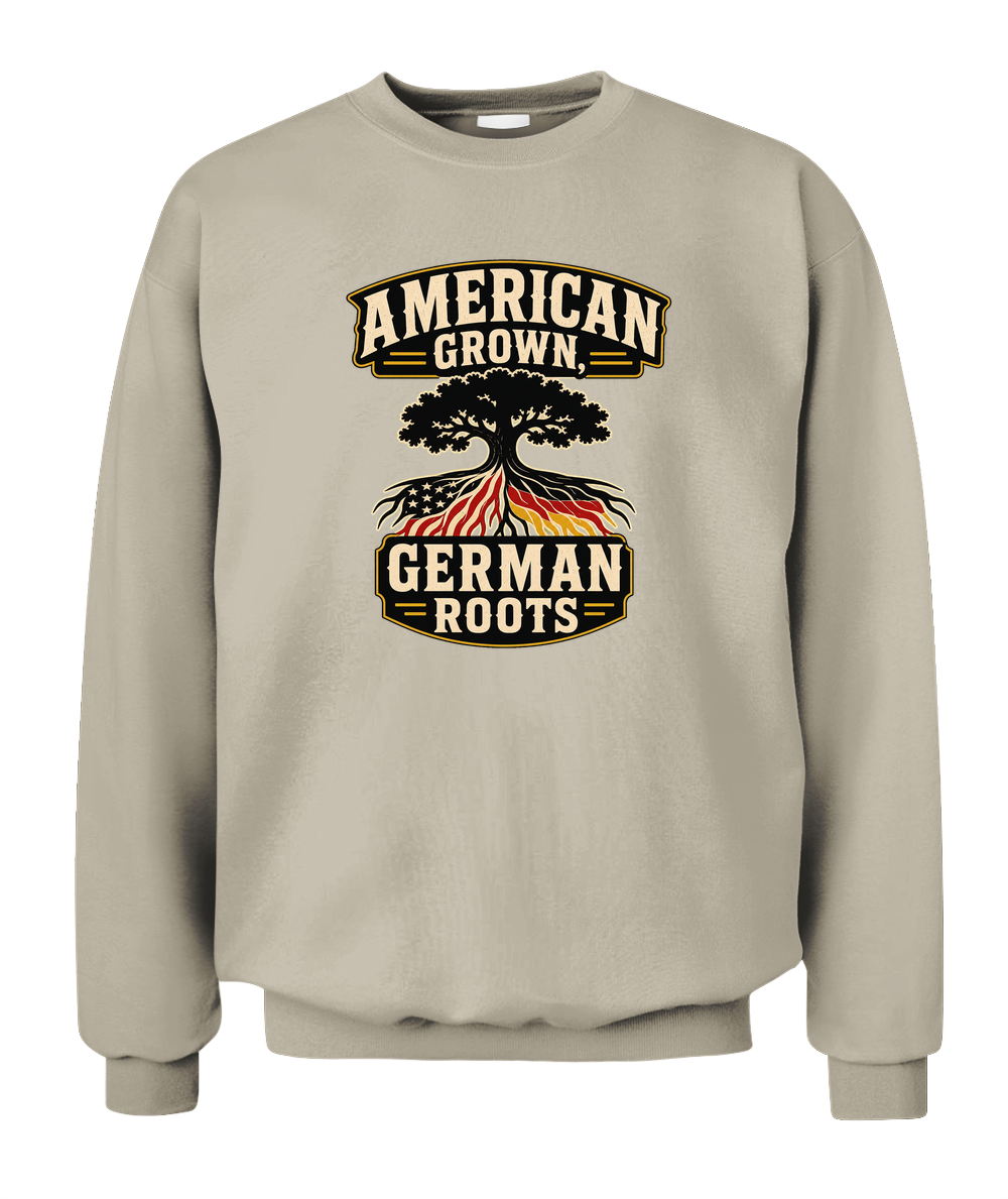 American Grown, German Roots — Sweatshirt in Sand