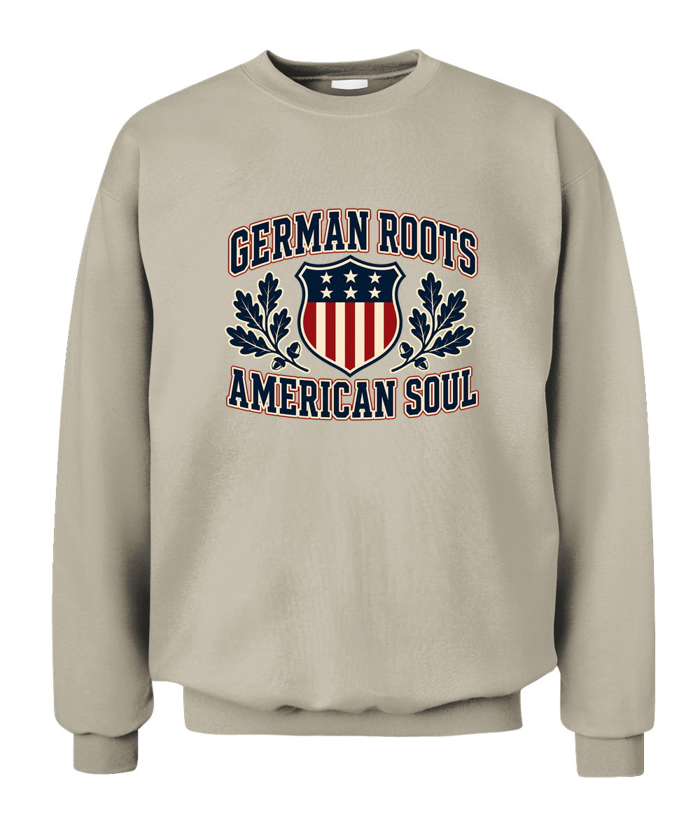 German Roots, American Soul — Sweatshirt in Sand