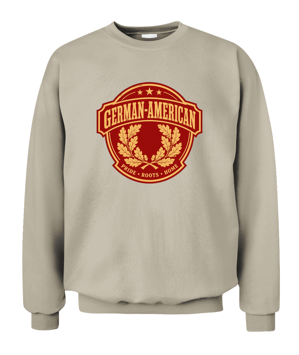 German-American Pride, Roots & Home — Sweatshirt in Sand