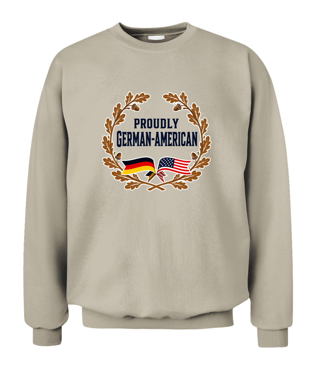 Proudly German-American — Sweatshirt in Sand