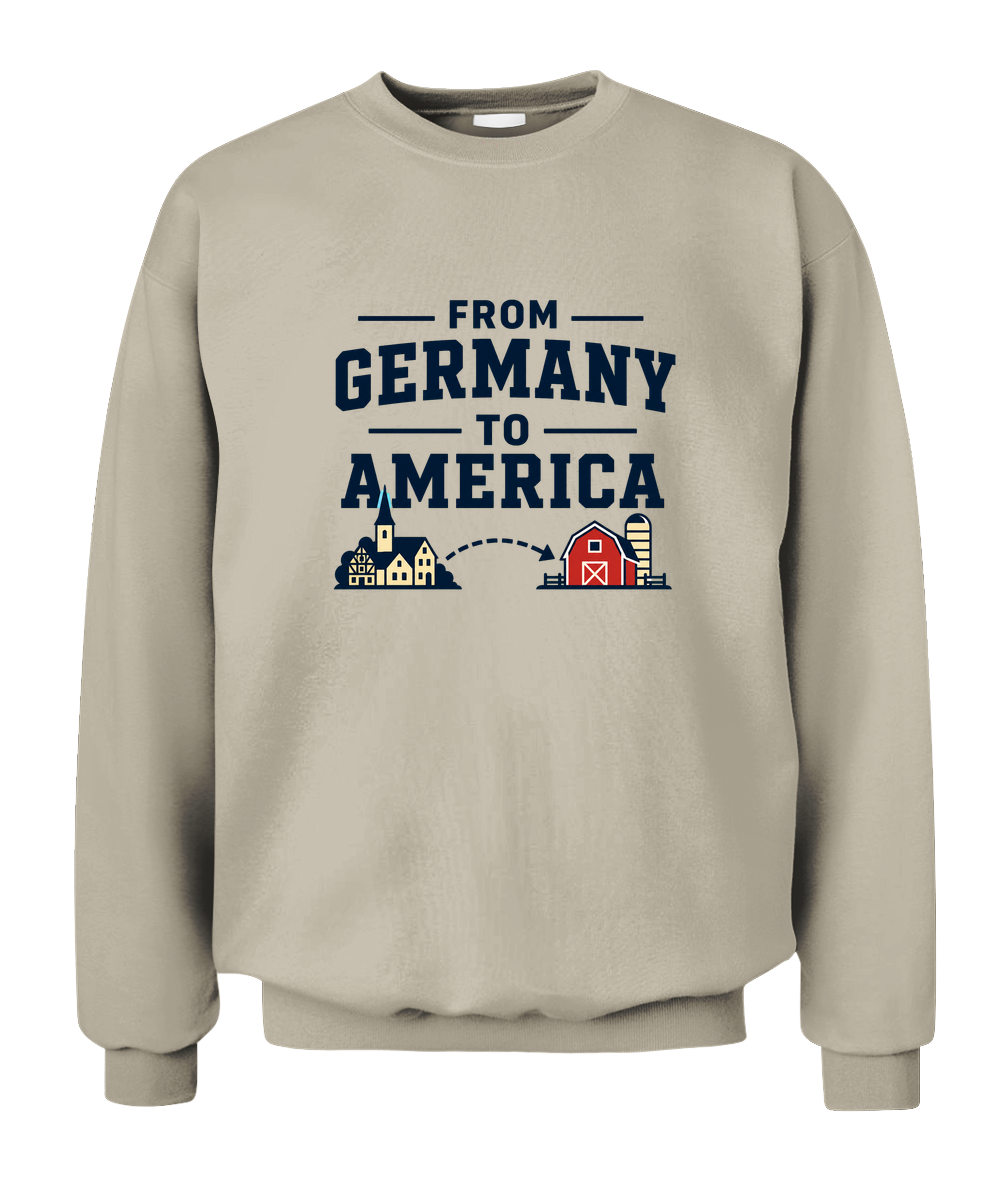From Germany To America — Sweatshirt in Sand