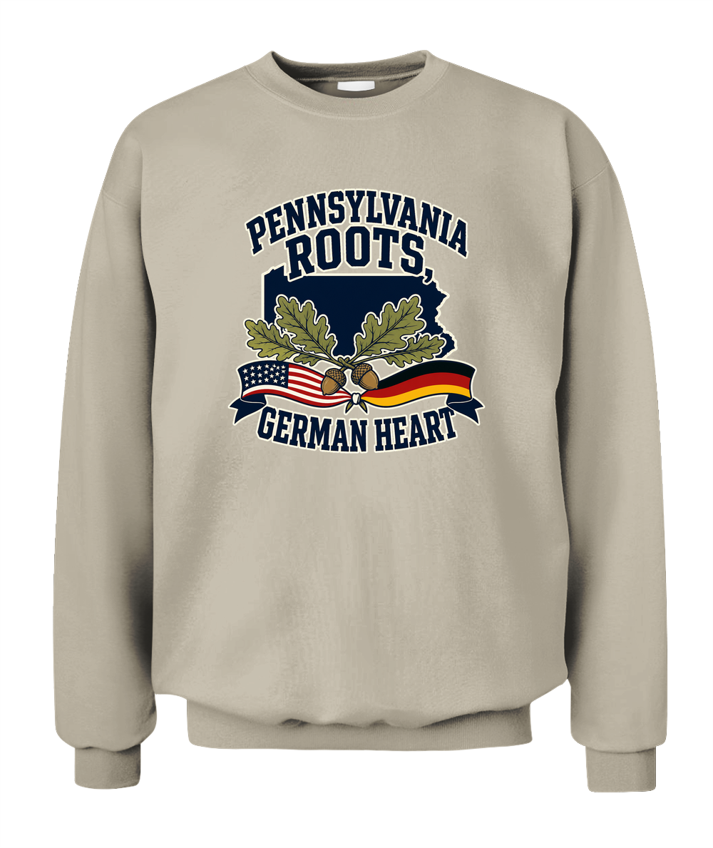Pennsylvania Roots, German Heart — Sweatshirt in Sand