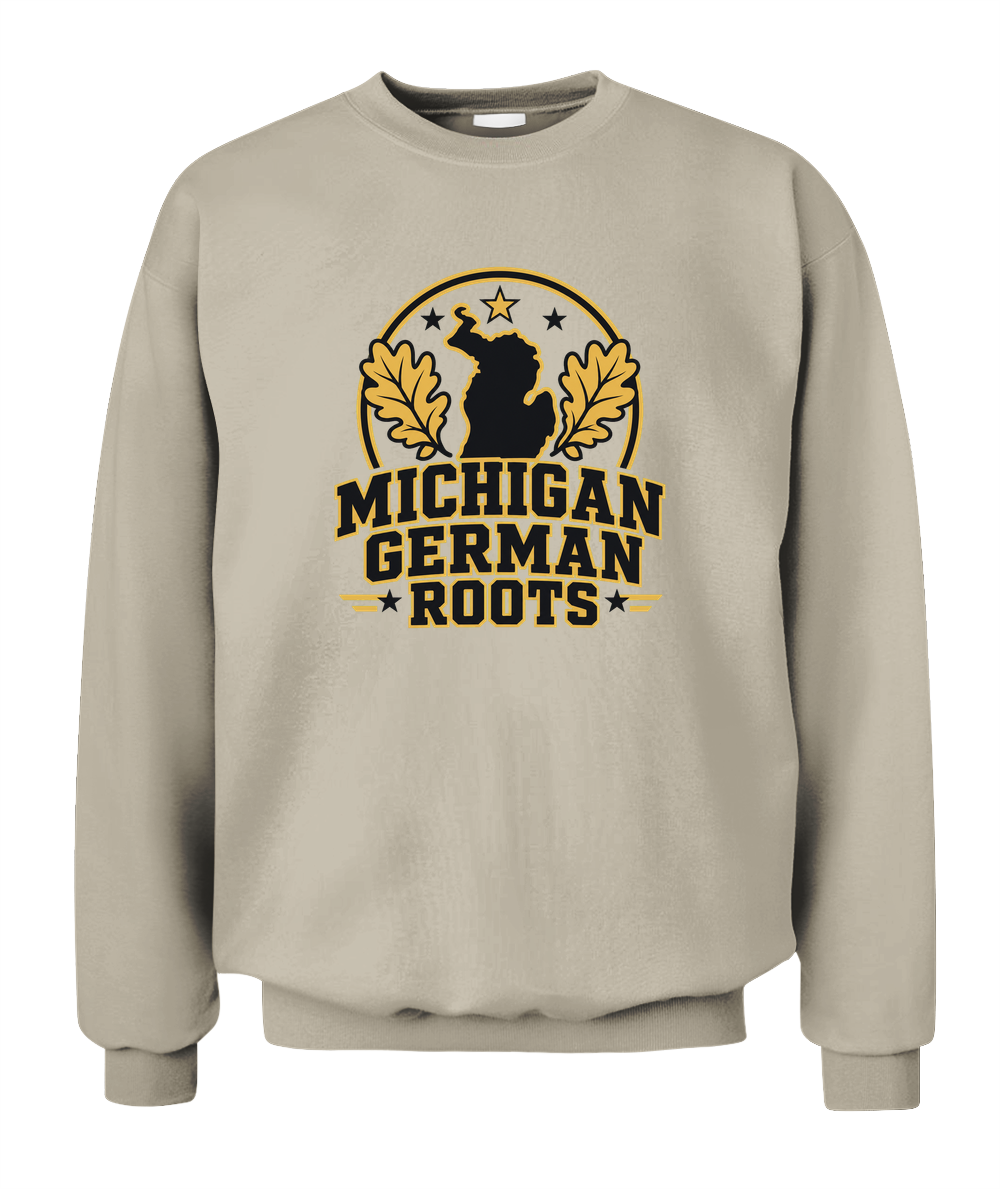 Michigan German Roots — Sweatshirt in Sand