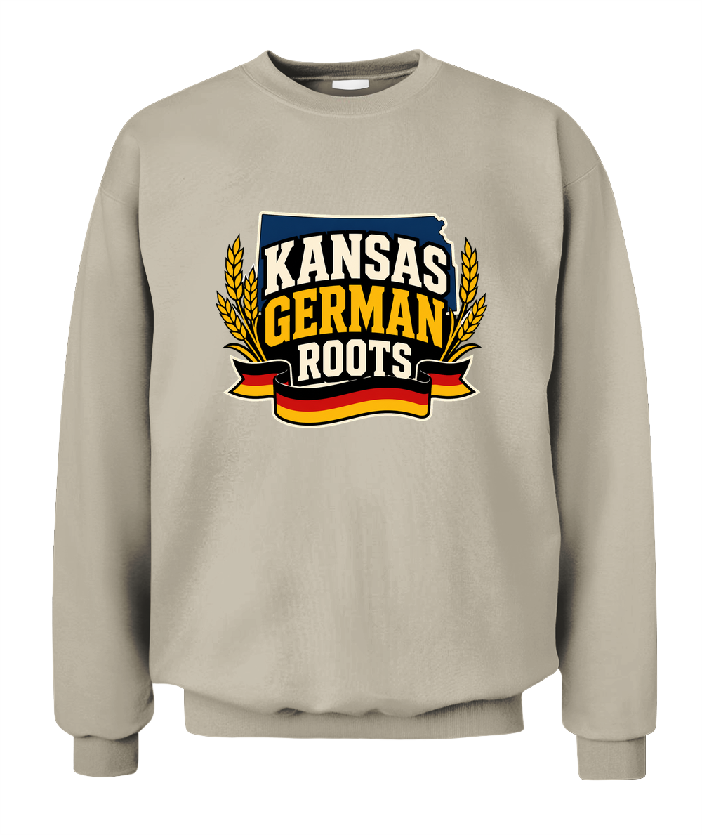 Kansas German Roots — Sweatshirt in Sand