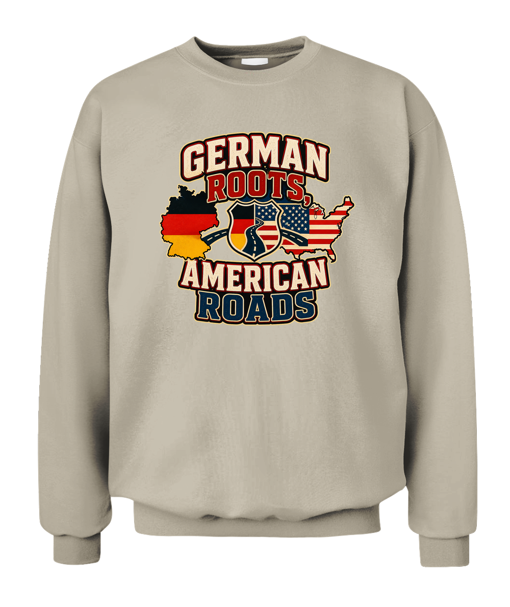German Roots, American Roads — Sweatshirt in Sand