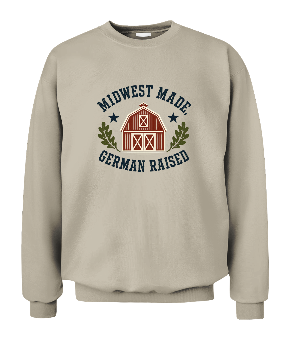Midwest Made, German Raised — Sweatshirt in Sand